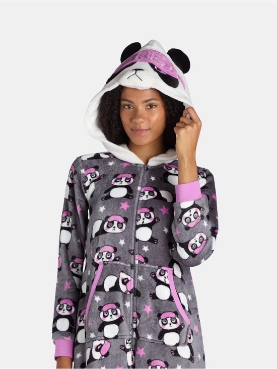 Holiday Time Other - Holiday Time Union Suit Panda, Multicolor Size large (12-14)